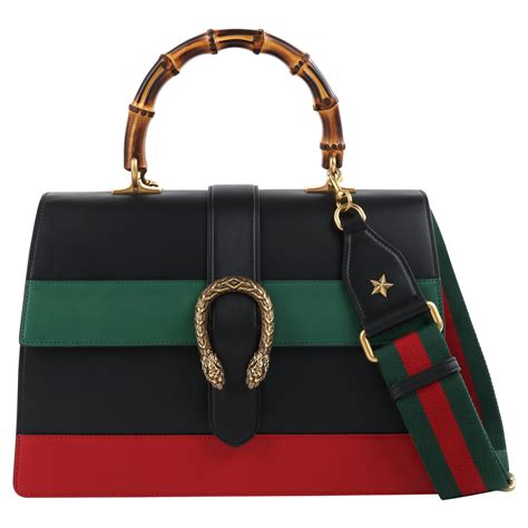 gucci shopper black canvas red green|gucci online shopping.